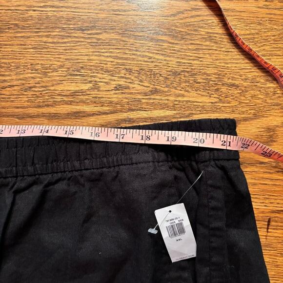 Old Navy Womens High Rise Wide Leg Pants Sz XXL Black Linen Blend Comfort NWT - Picture 7 of 11